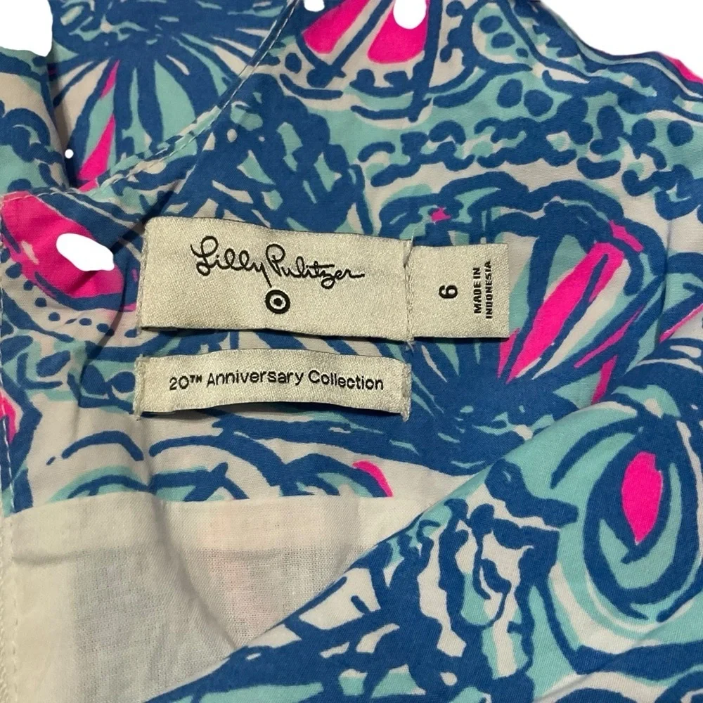 Lilly Pulitzer for Target 20th Anniversary Shift Dress Blue Seashell Print - Picture 8 of 12